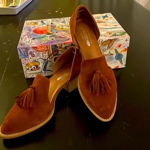Jeffrey Campbell Brown Suede Tassel Moccasin Loafers